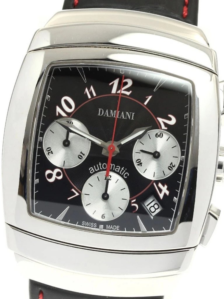 Damiani Ego 30002110 Chronograph Date Black Dial Automatic Mens Watch914735